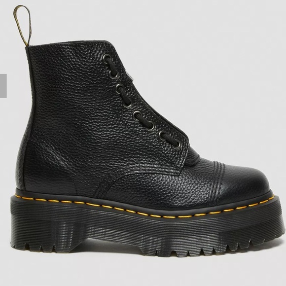 Dr. Martens Black Leather Sinclair Boots - Picture 3 of 13